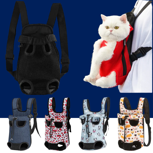 Mochila transportadora ajustable para gatos y perros pequeños