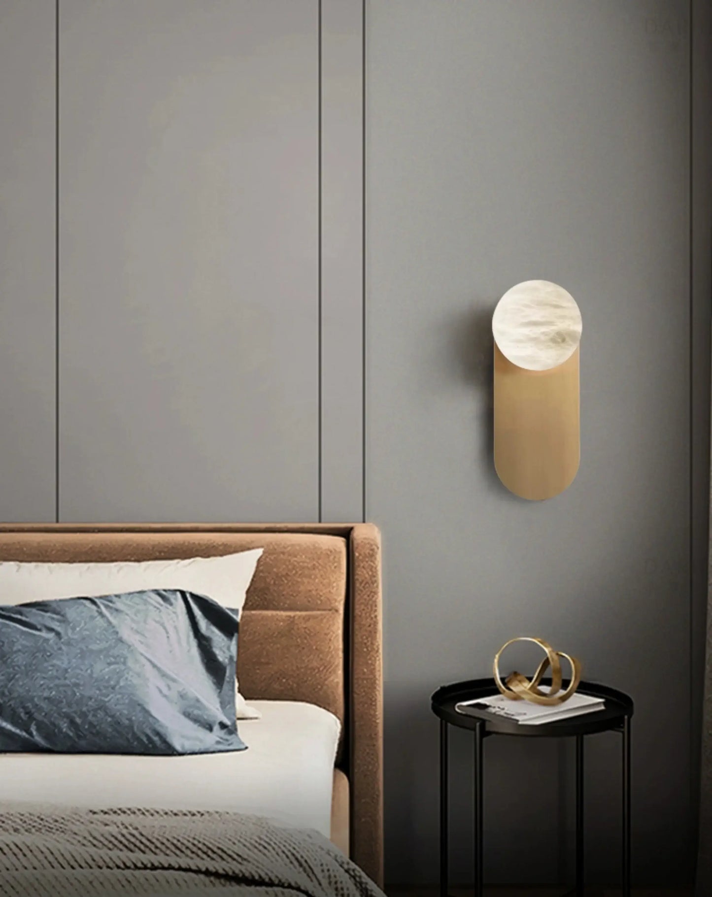 Lámpara de pared Adrion de Cobre y Alabastro