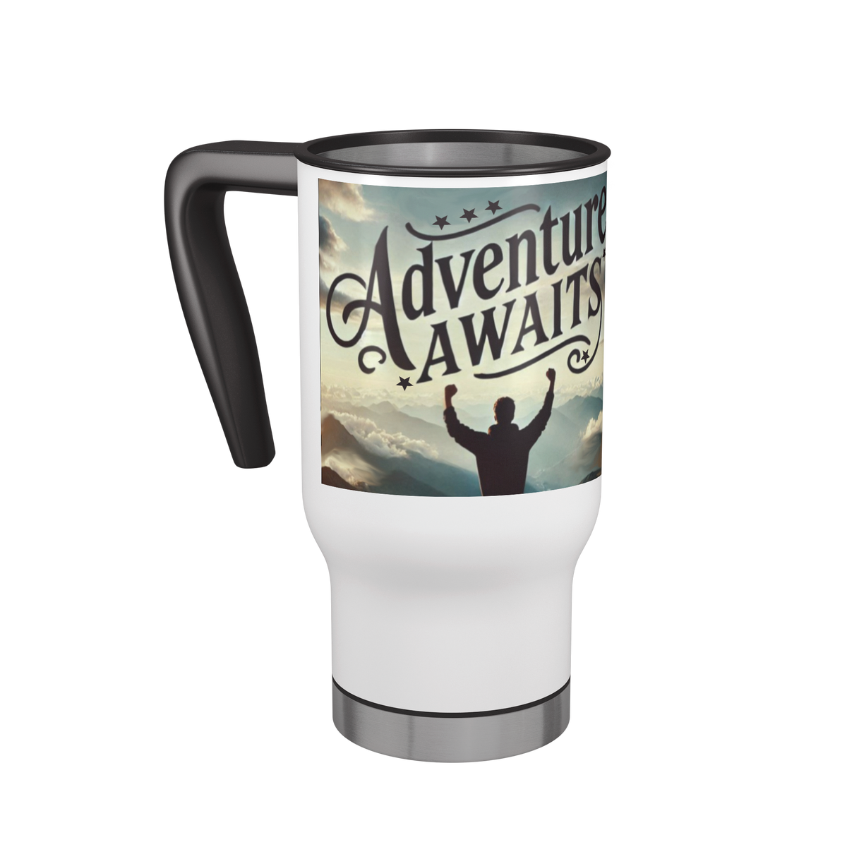Adventure Awaits Graduation 14 oz Stainless Steel Travel Mug