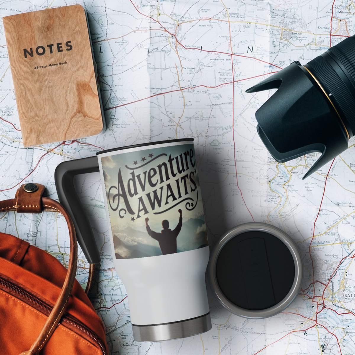 Adventure Awaits Graduation 14 oz Stainless Steel Travel Mug