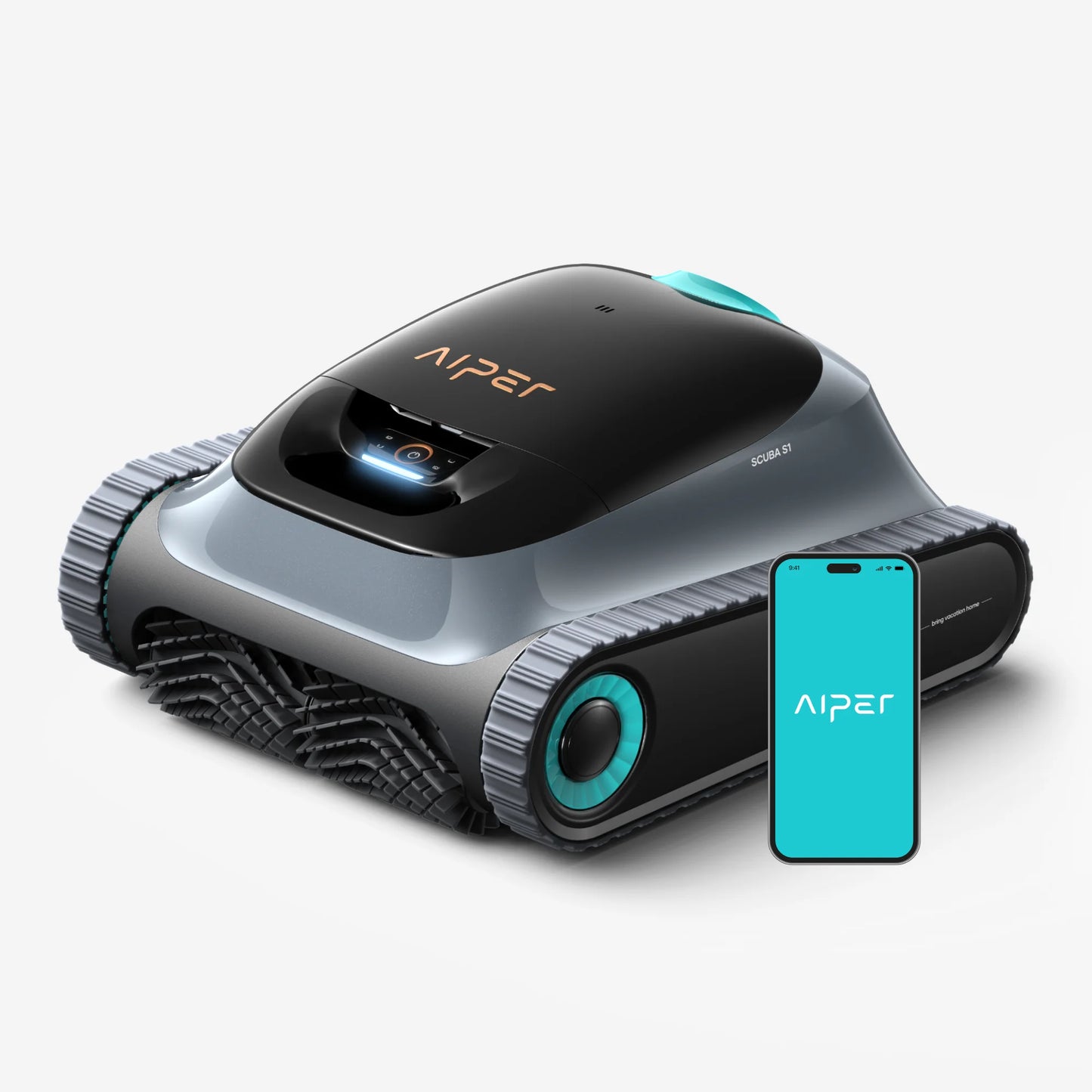 Aiper Scuba S1 Pool Cleaner Robot, Floor, Wall, Waterline, 270-Min