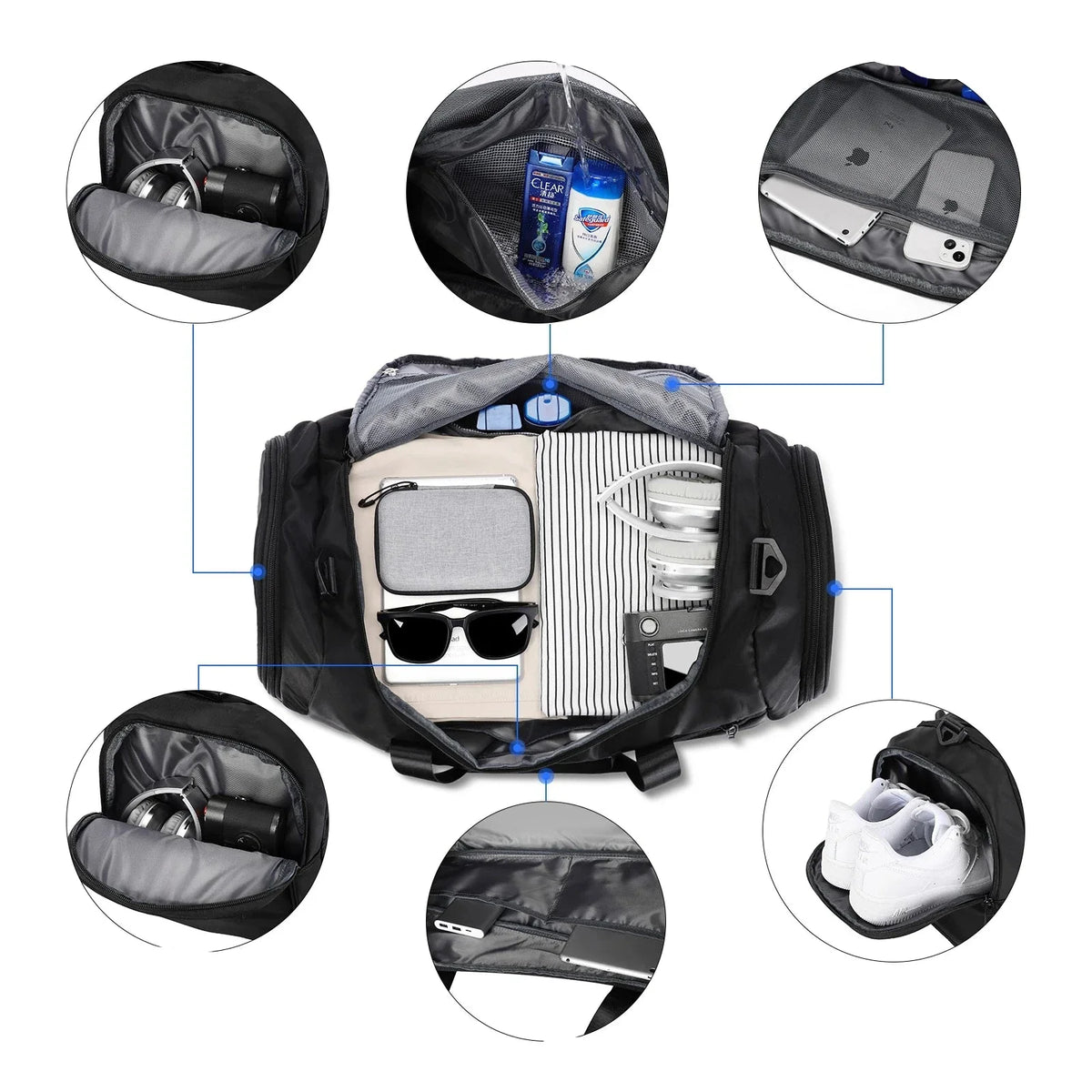 Large Capacity Weekender Durable & Waterproof