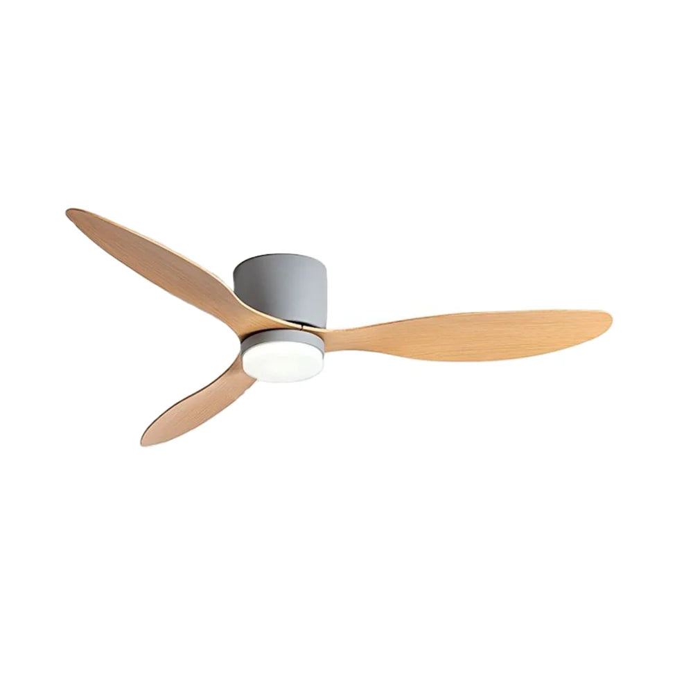 Ventilador de Techo de Madera Aerodinámico con Luz