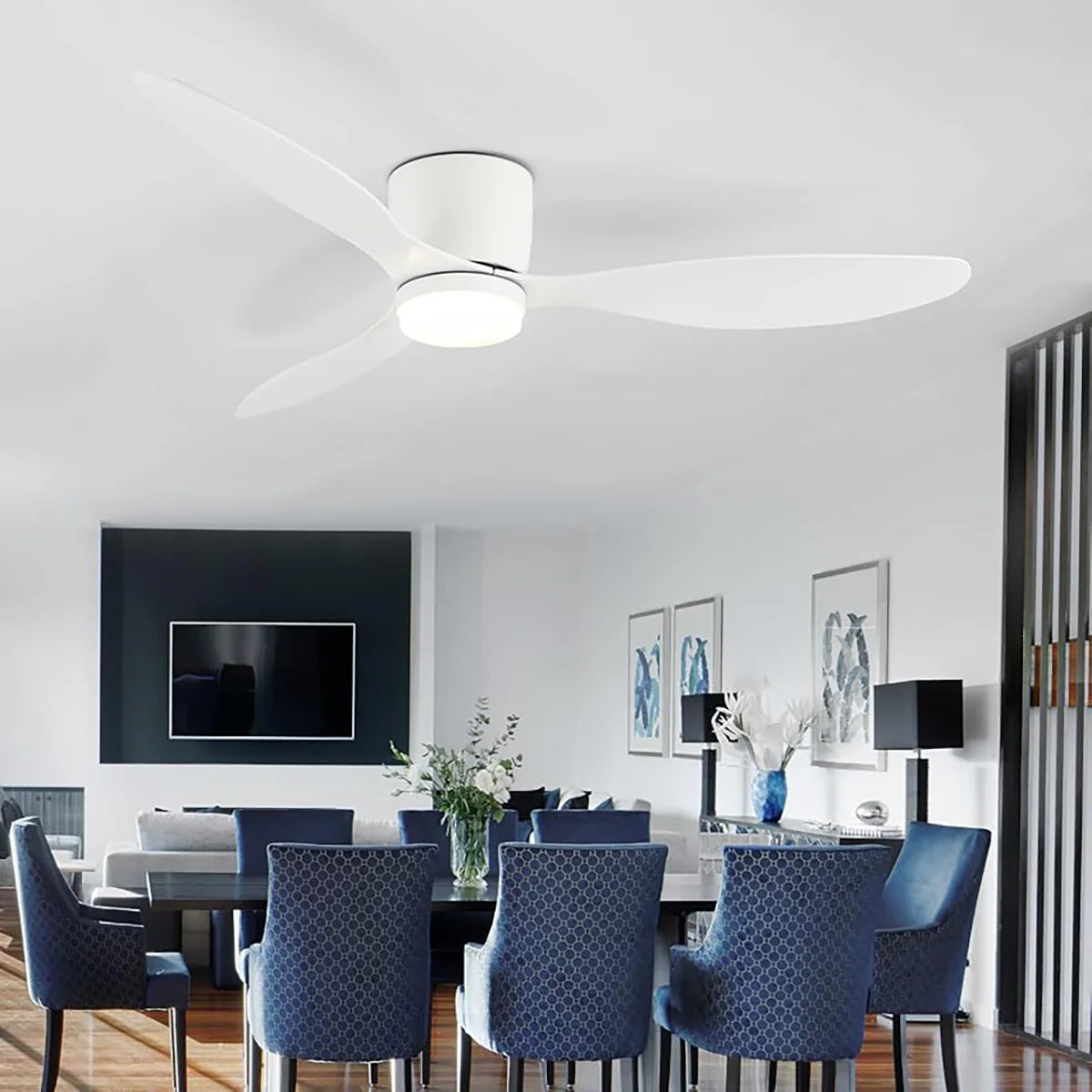 Ventilador de Techo de Madera Aerodinámico con Luz