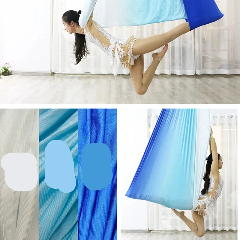 Versatile Aerial Yoga Apparatus for Home or Studio Use