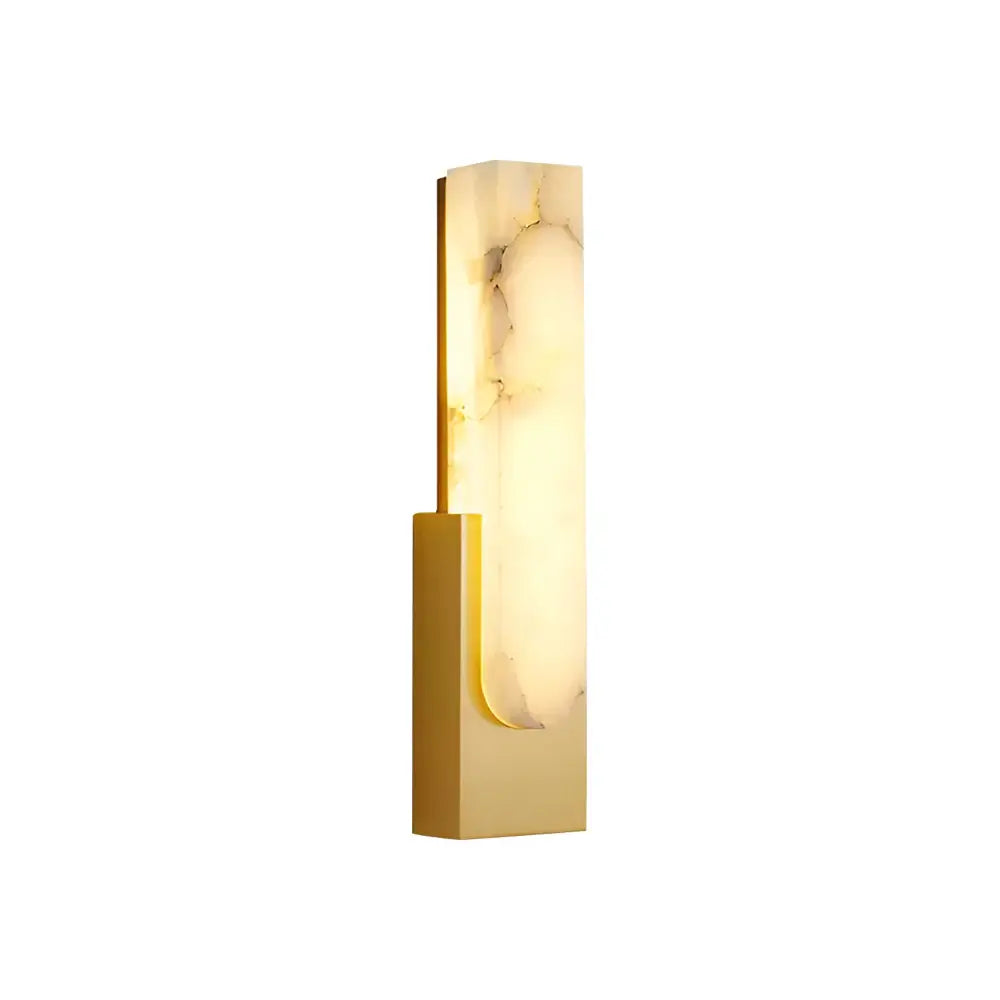 Aplique de pared Agatha Alabaster Cobre