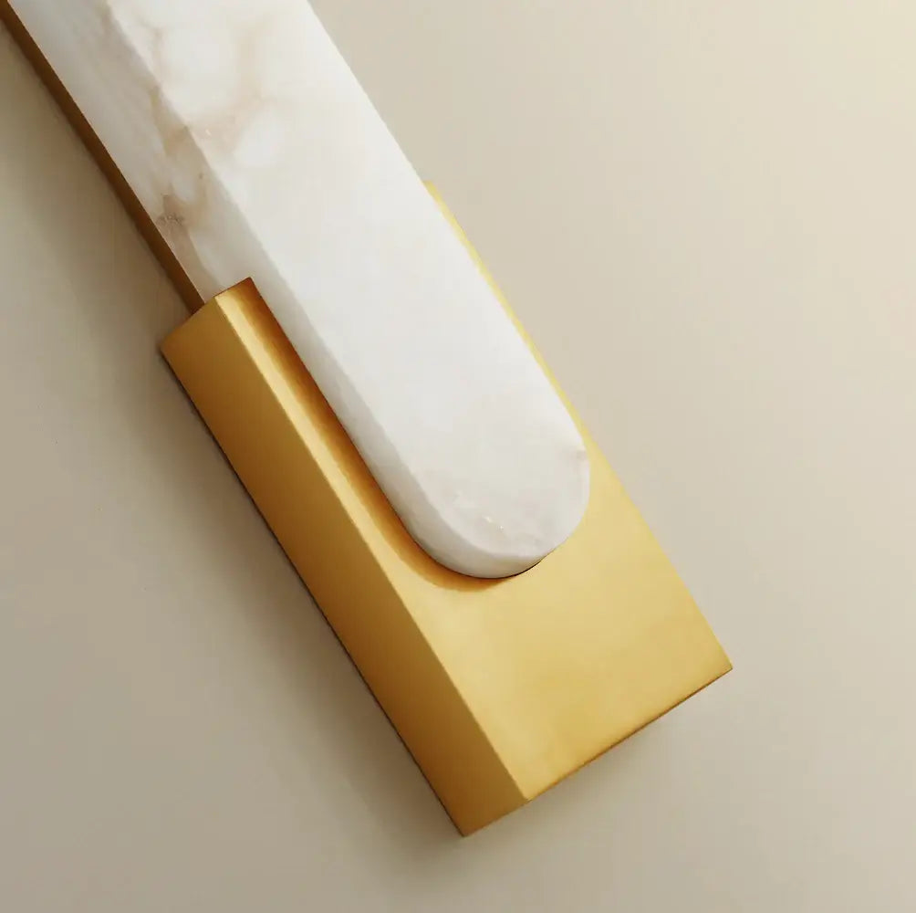 Aplique de pared Agatha Alabaster Cobre