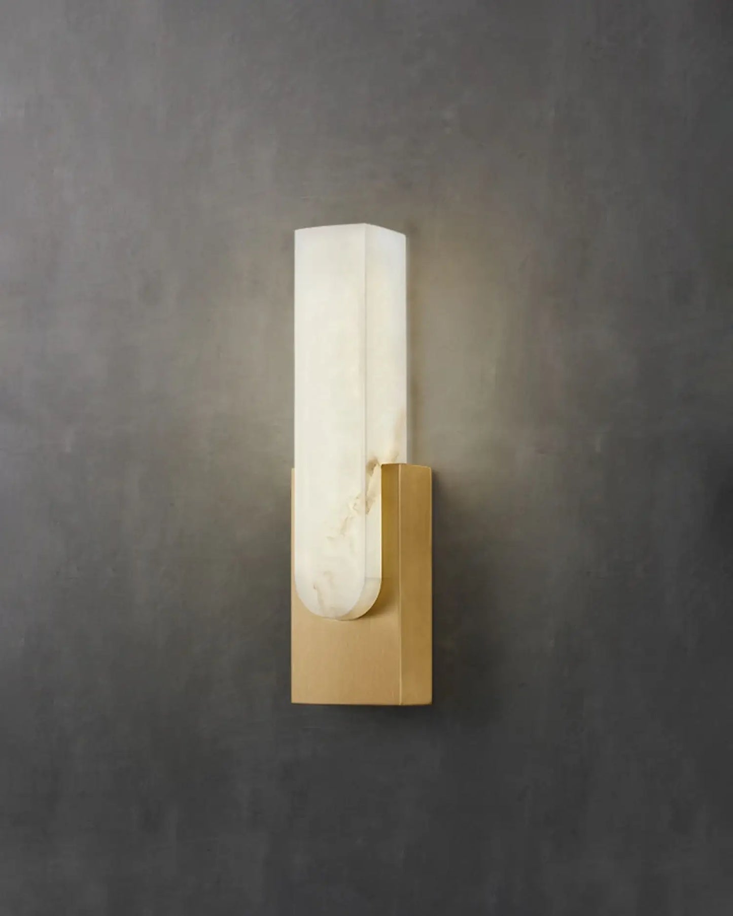 Aplique de pared Agatha Alabaster Cobre