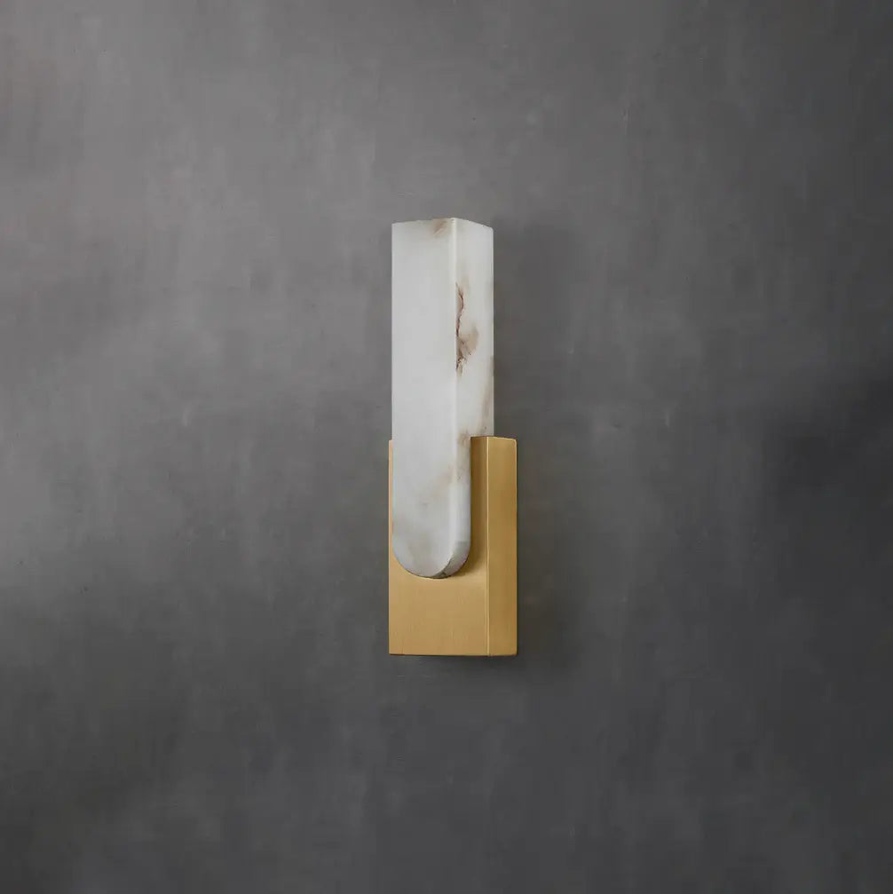 Aplique de pared Agatha Alabaster Cobre