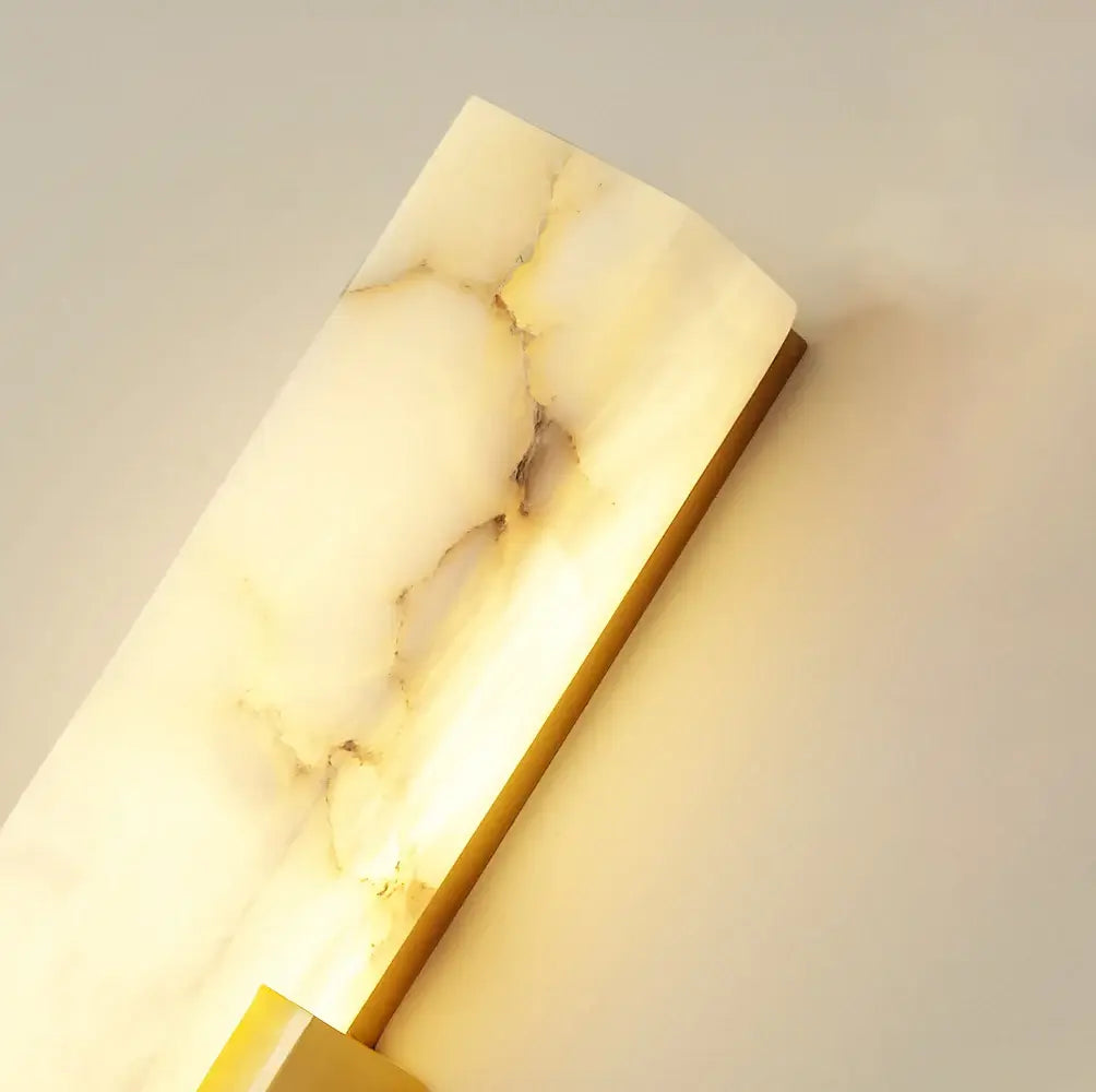 Aplique de pared Agatha Alabaster Cobre