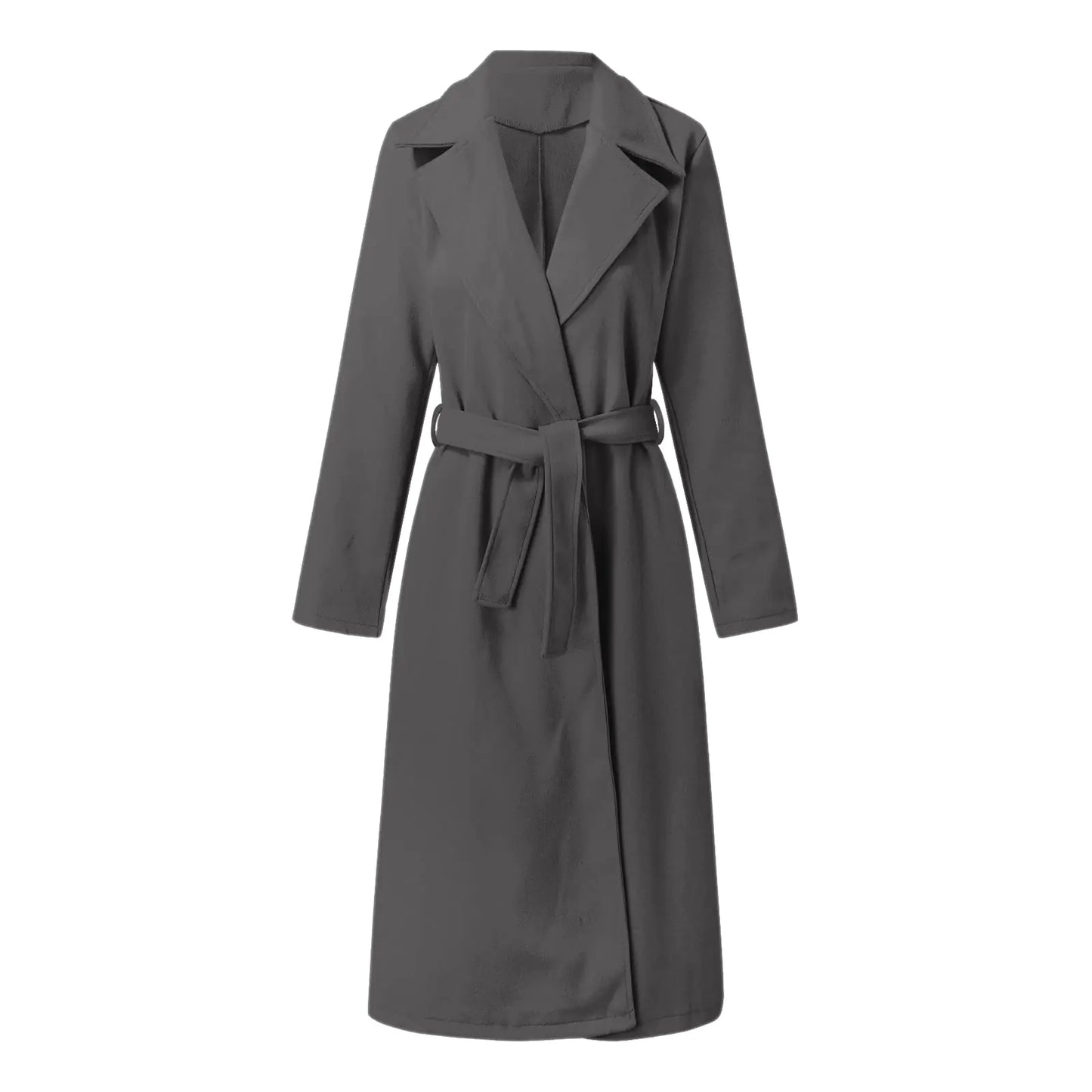 2023 Fall Winter Women's Long Solid Color Coat