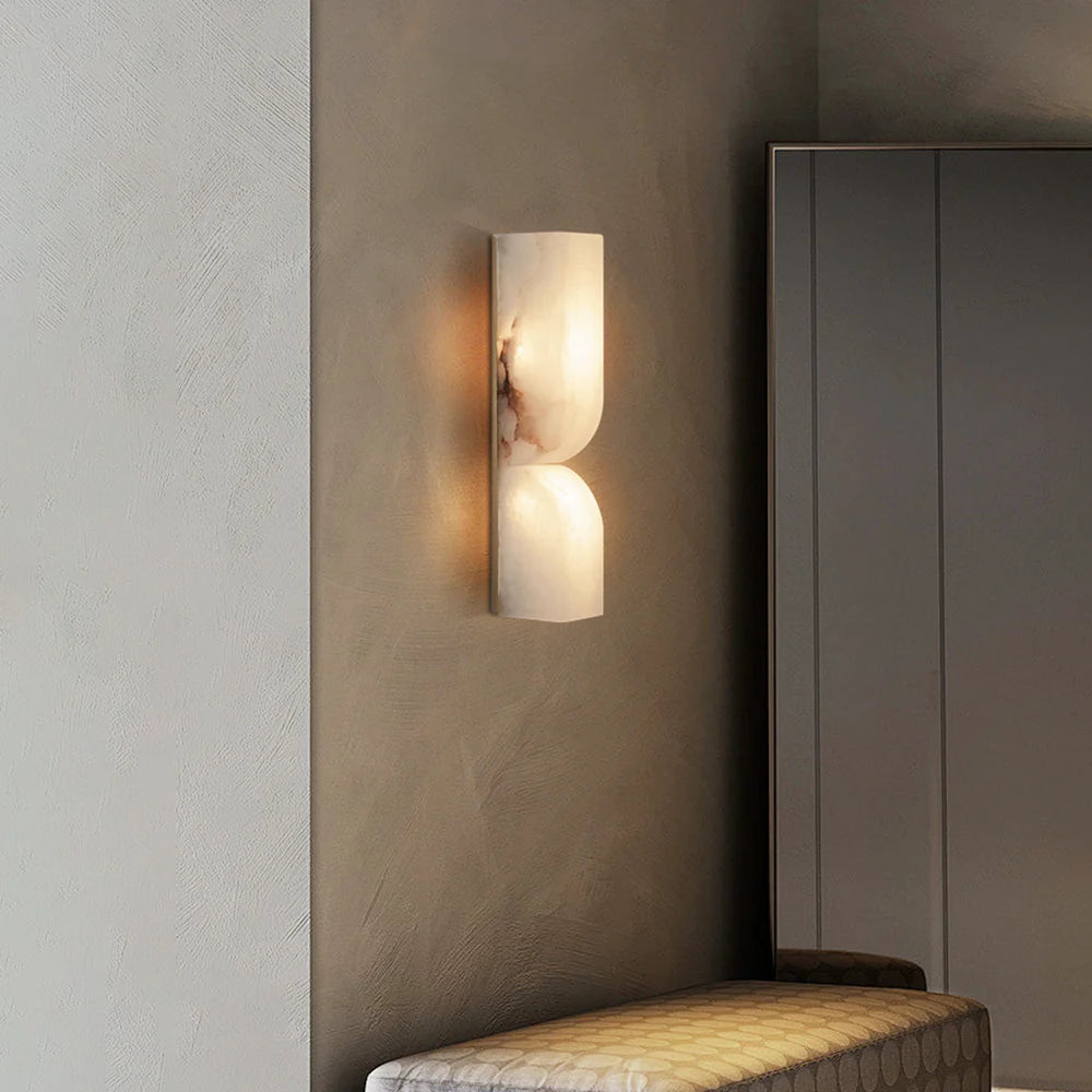 Aplique de pared rectangular Alabaster Essence
