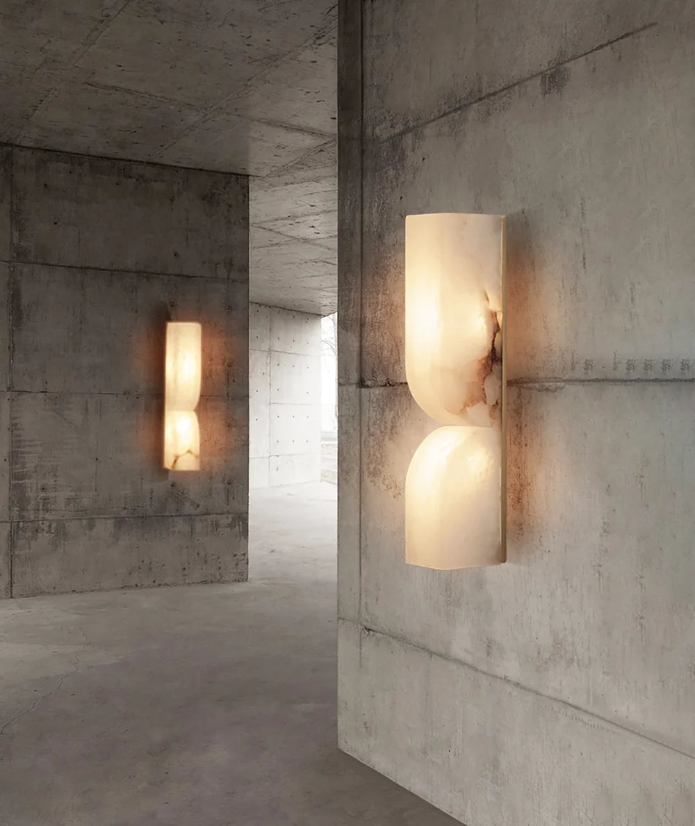 Aplique de pared rectangular Alabaster Essence