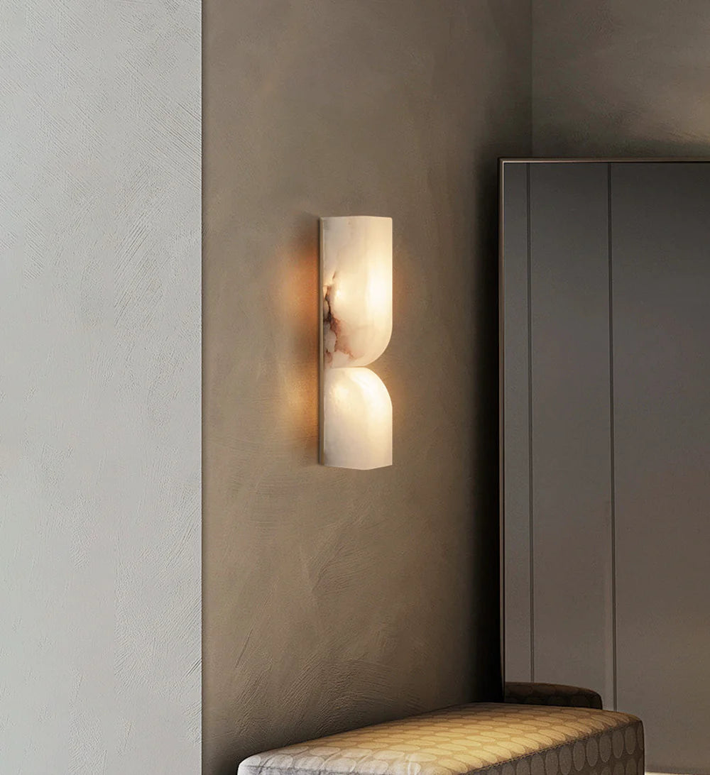 Aplique de pared rectangular Alabaster Essence