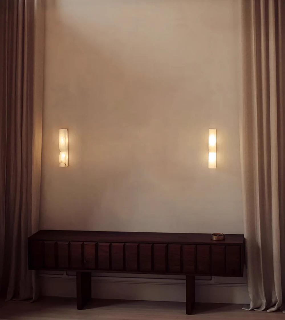 Aplique de pared rectangular Alabaster Essence