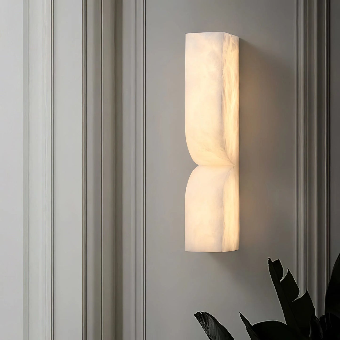Aplique de pared rectangular Alabaster Essence