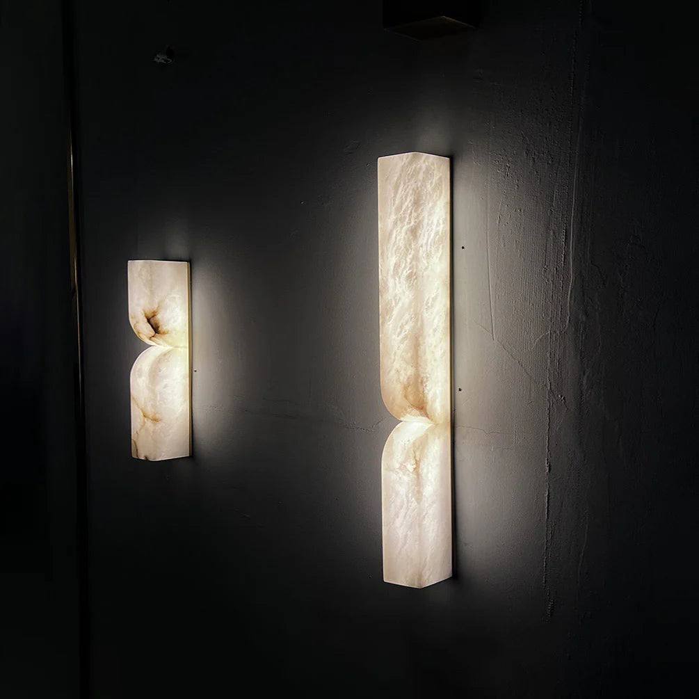 Aplique de pared rectangular Alabaster Essence