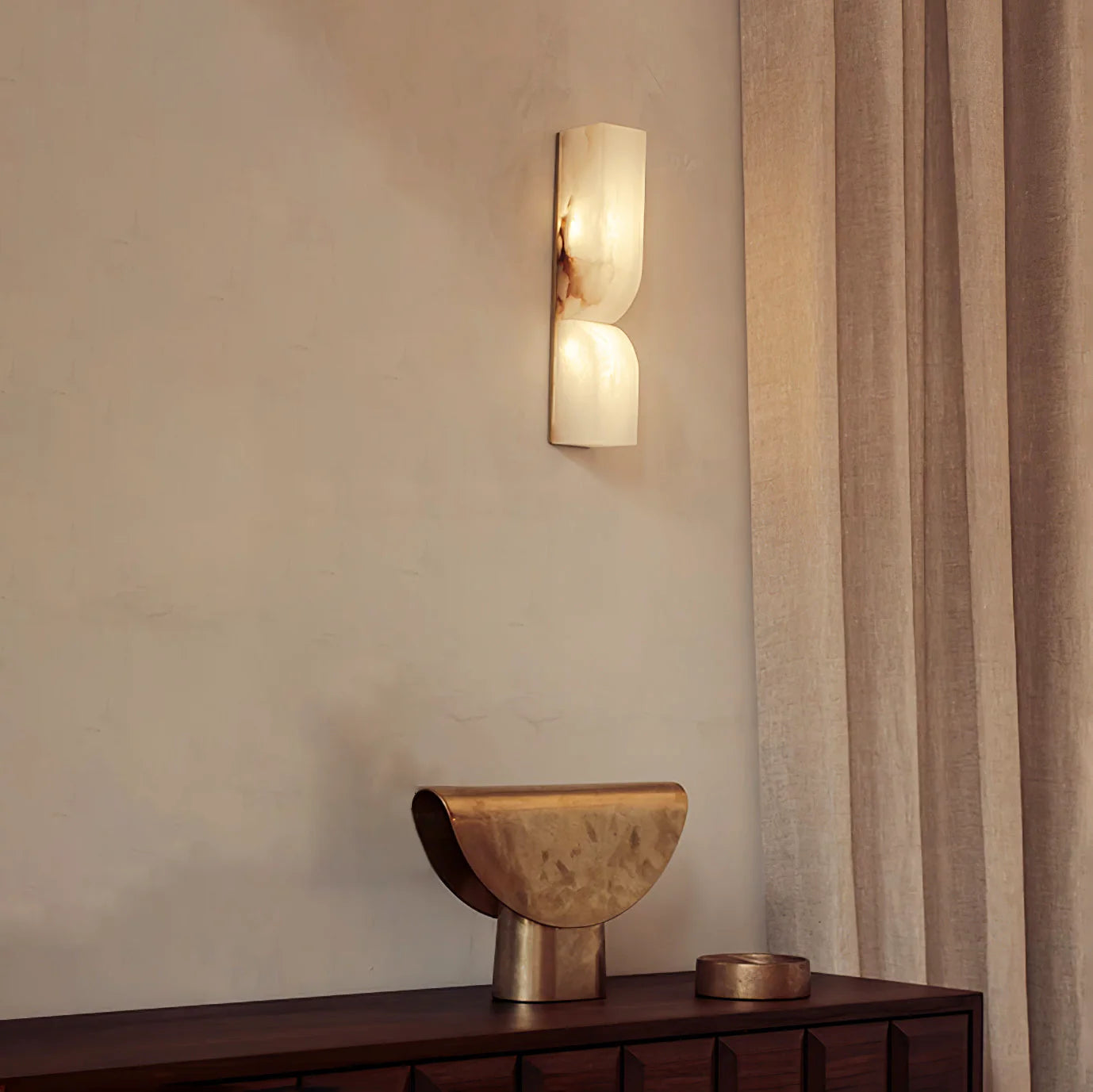 Aplique de pared rectangular Alabaster Essence