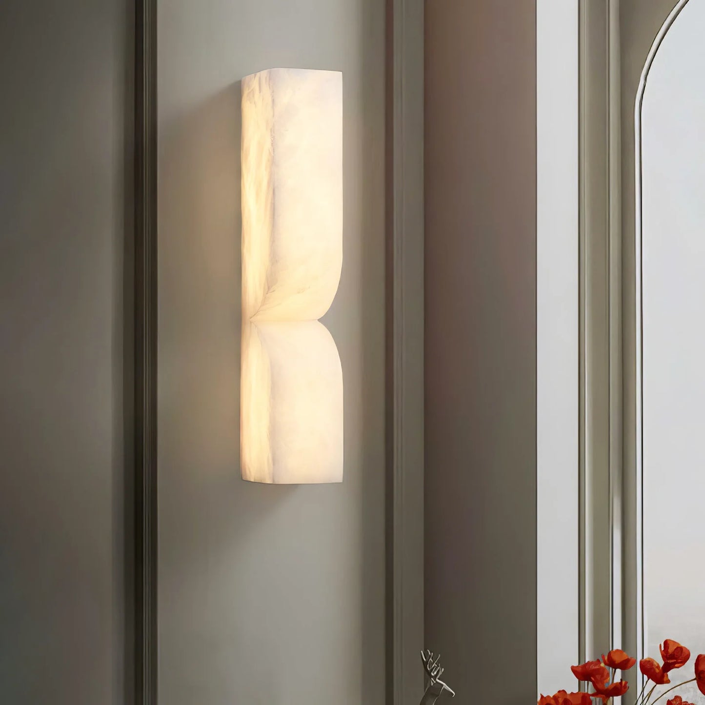 Aplique de pared rectangular Alabaster Essence