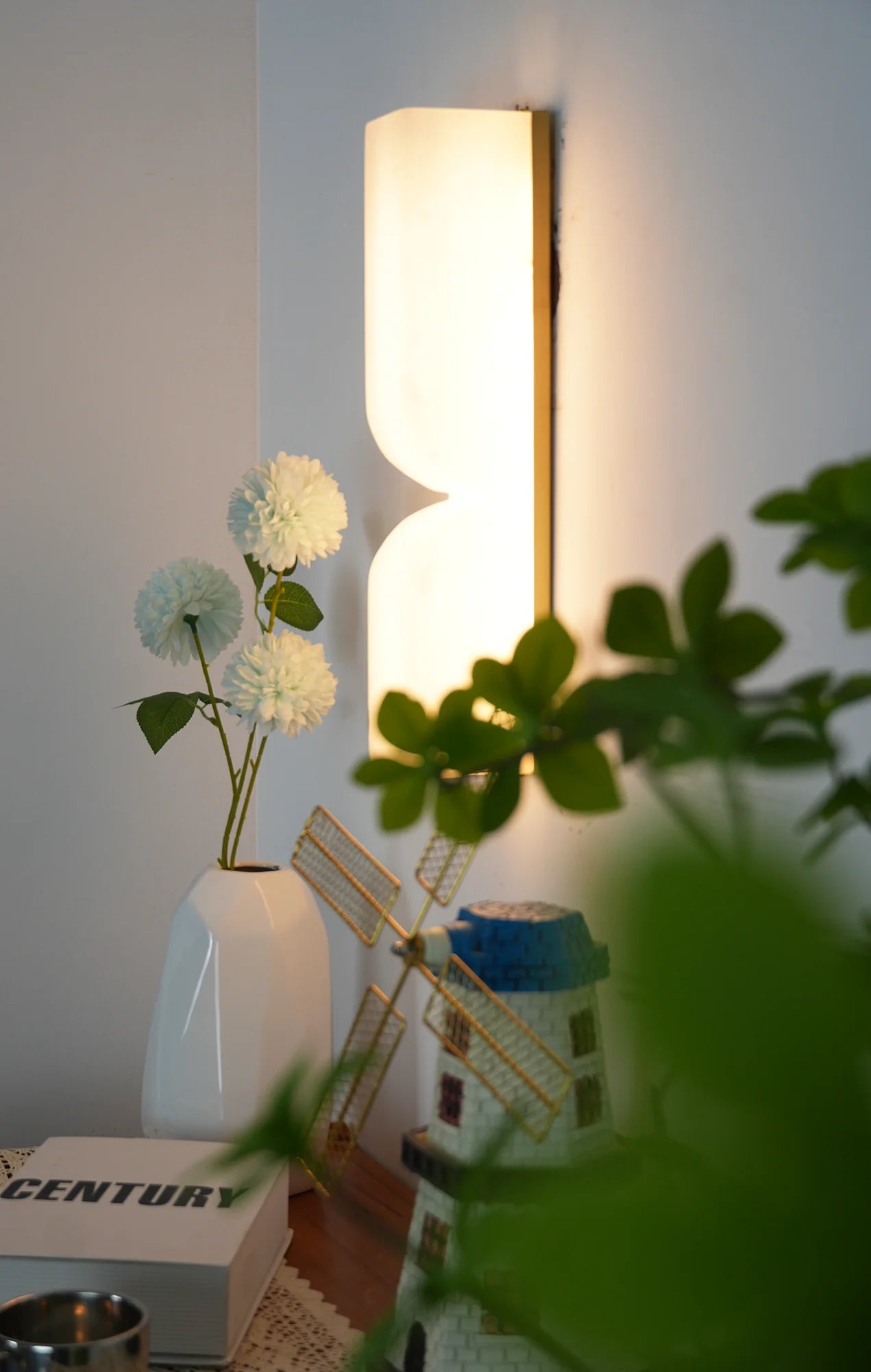 Aplique de pared rectangular Alabaster Essence