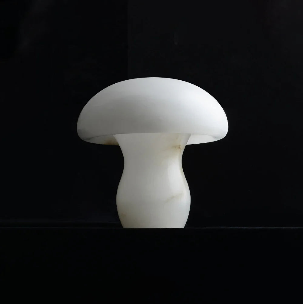 Lámpara de mesa hongo de alabastro