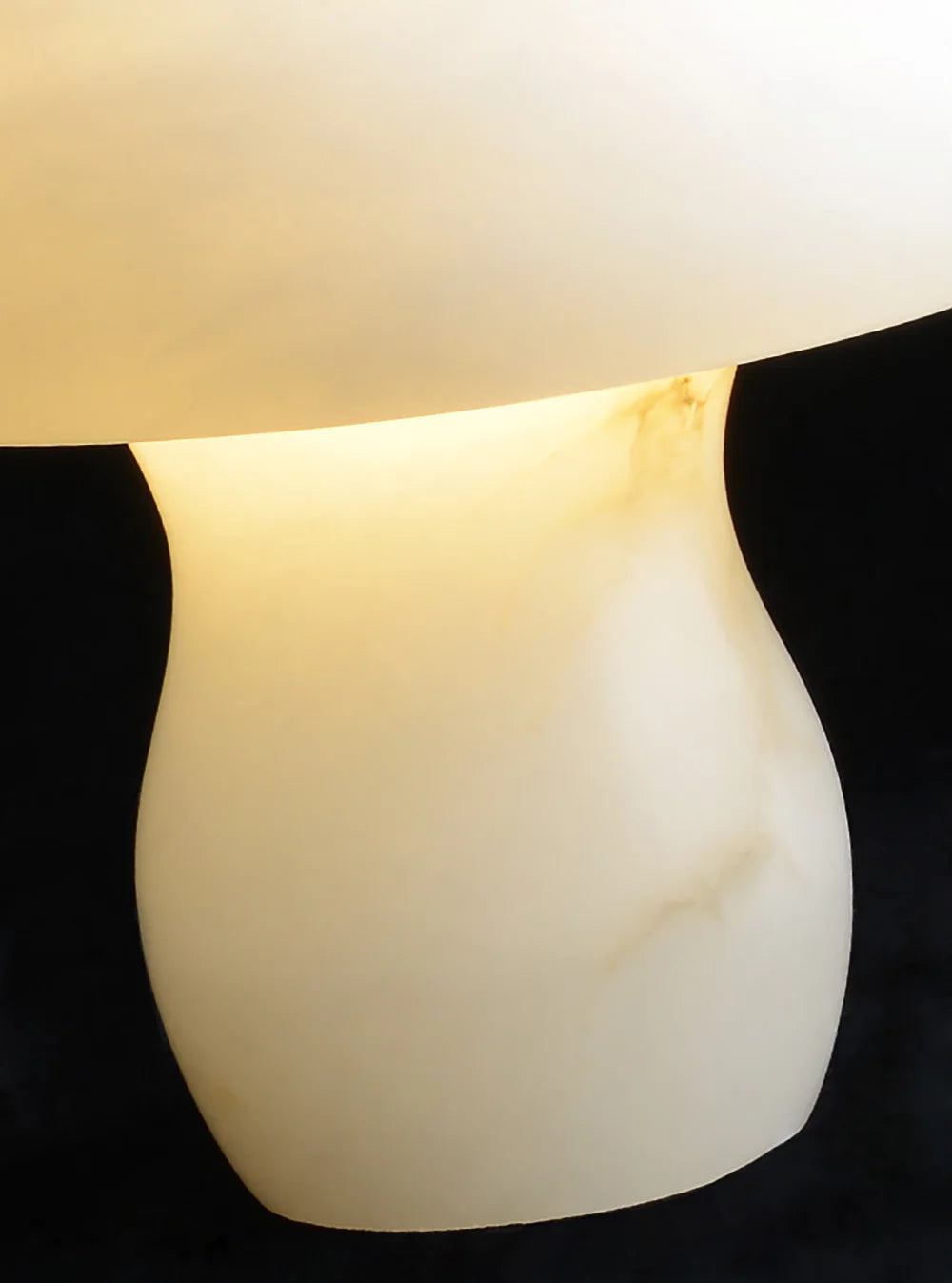 Lámpara de mesa hongo de alabastro