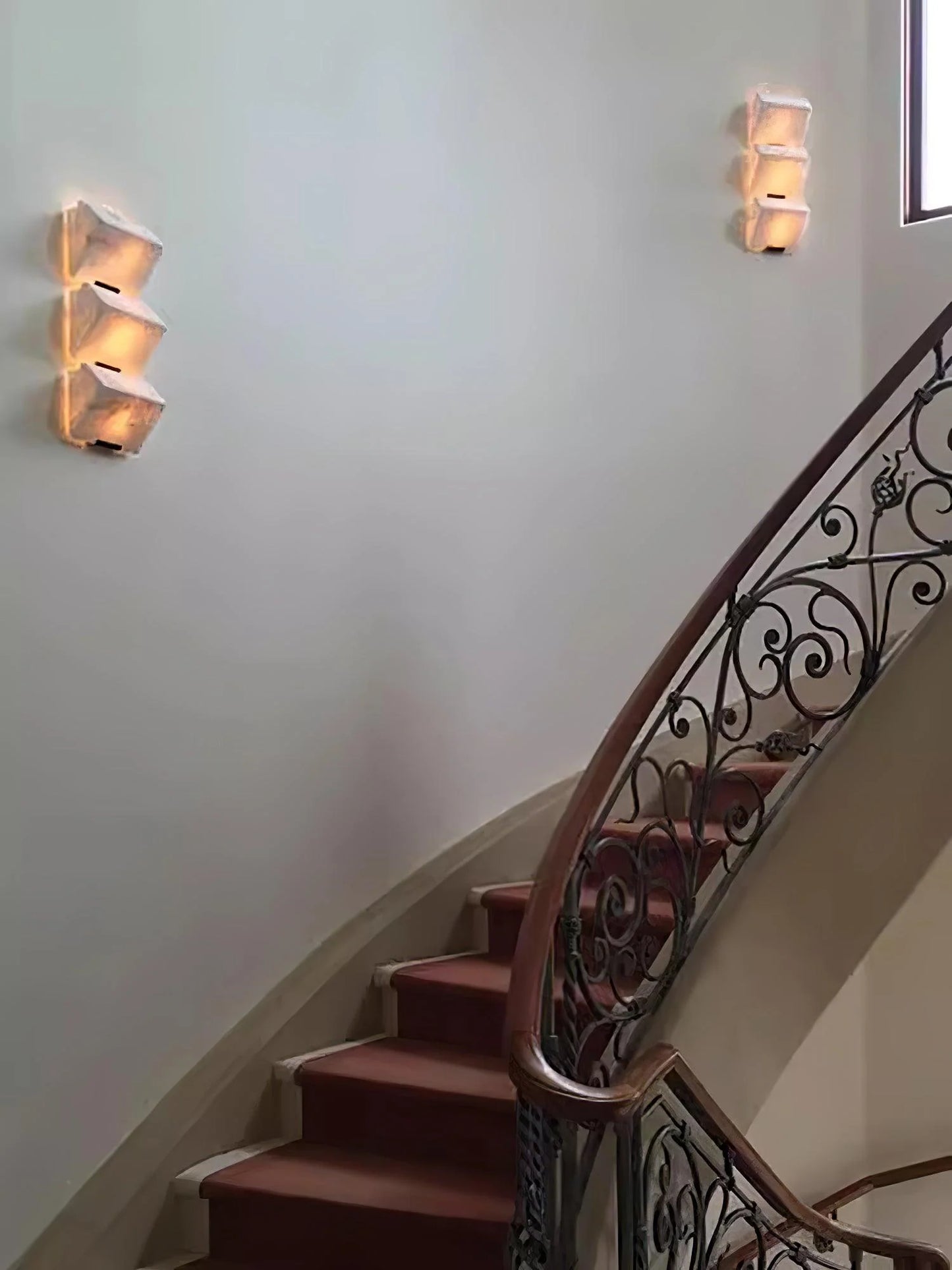 Aplique de pared moderno de alabastro para escalera