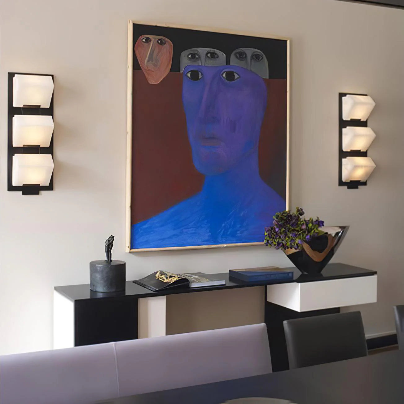 Aplique de pared moderno de alabastro para escalera