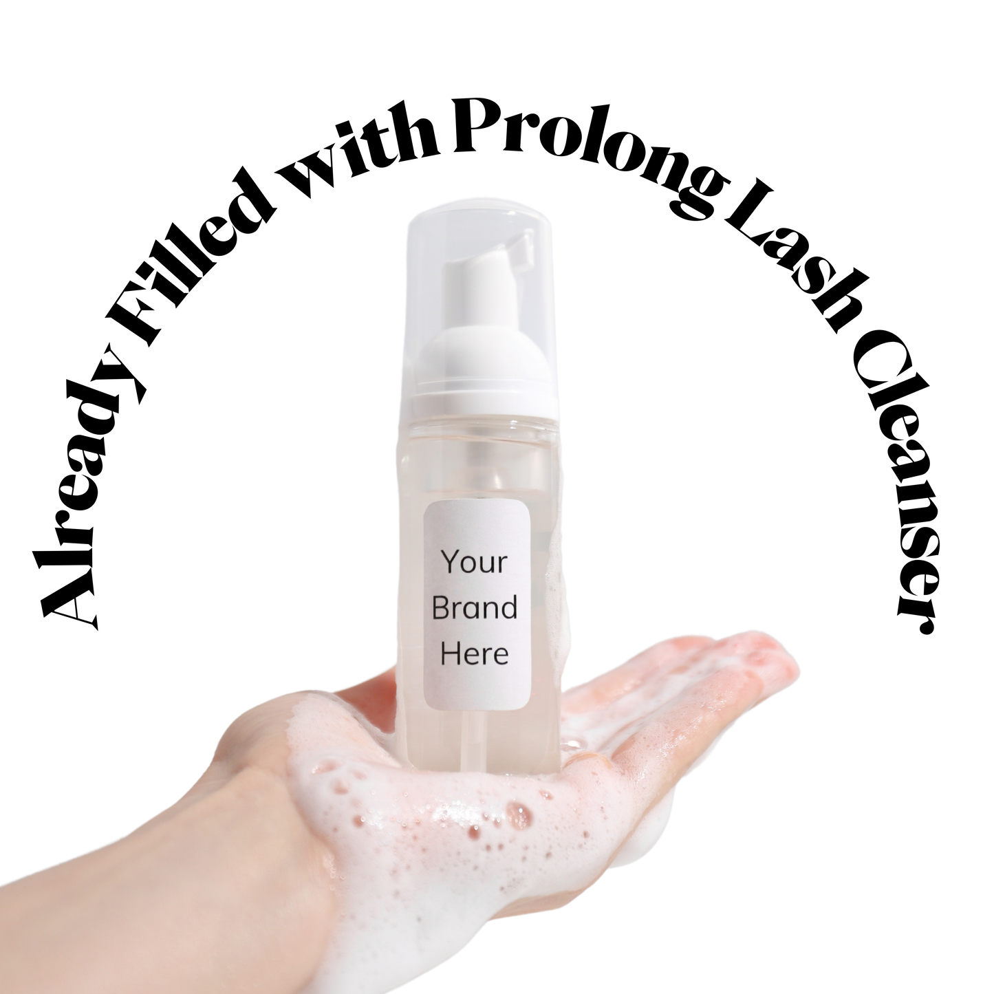 White Label Eyelash Extension Foaming Pump - 60ml