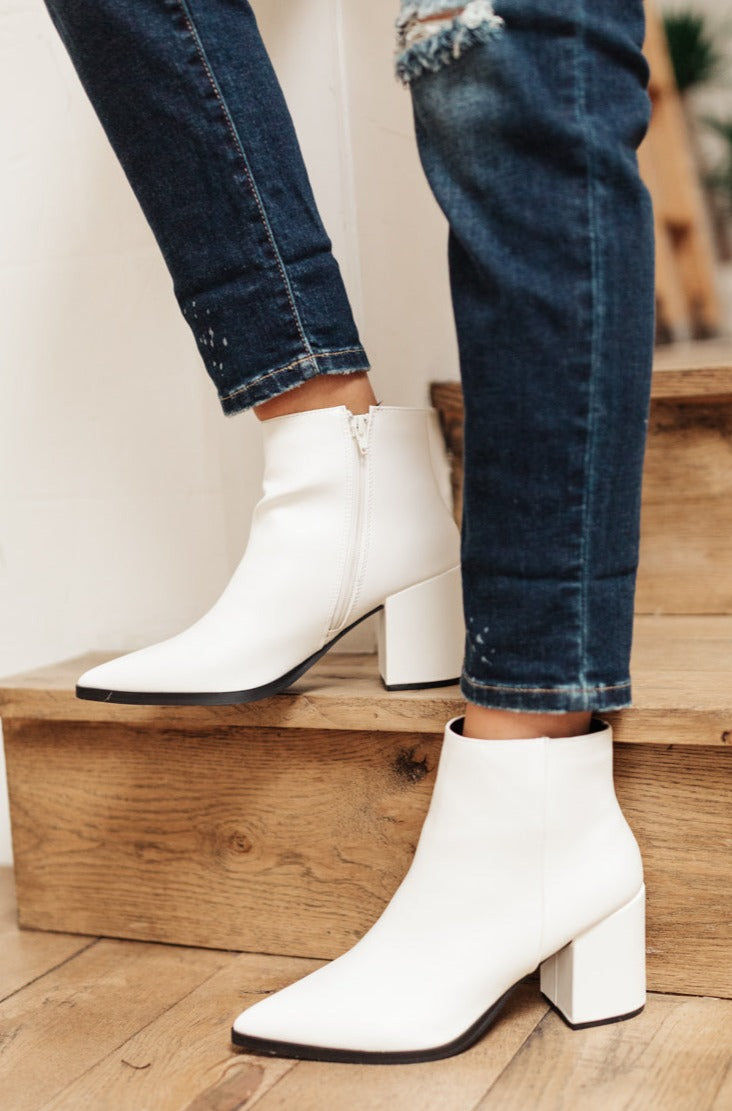Botines Amari en blanco