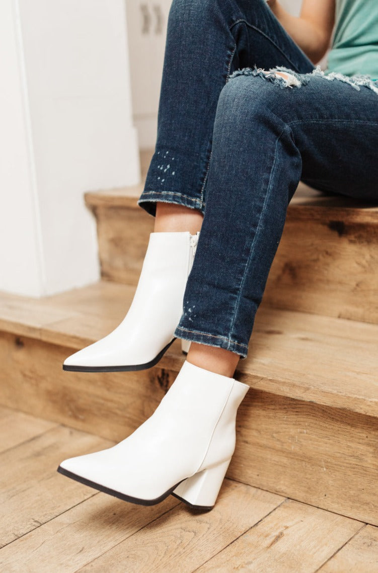 Botines Amari en blanco