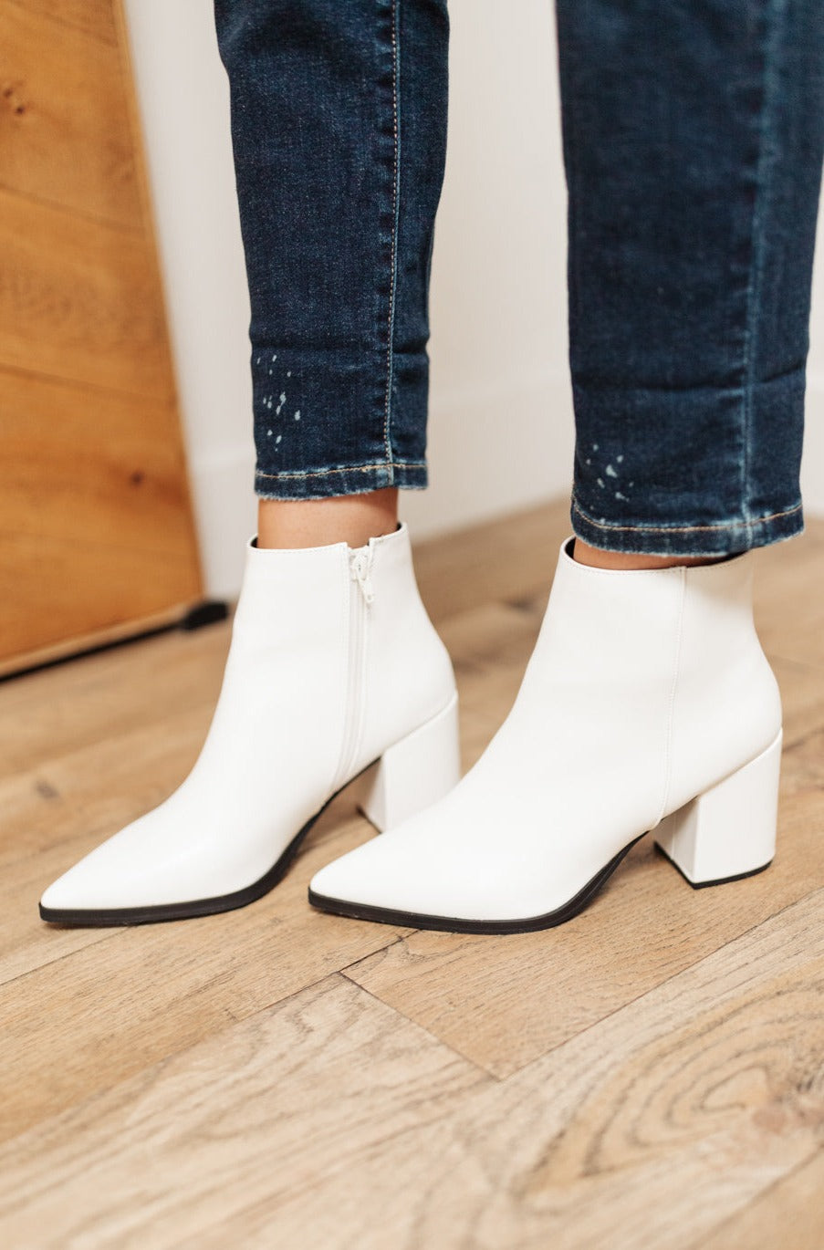 Botines Amari en blanco