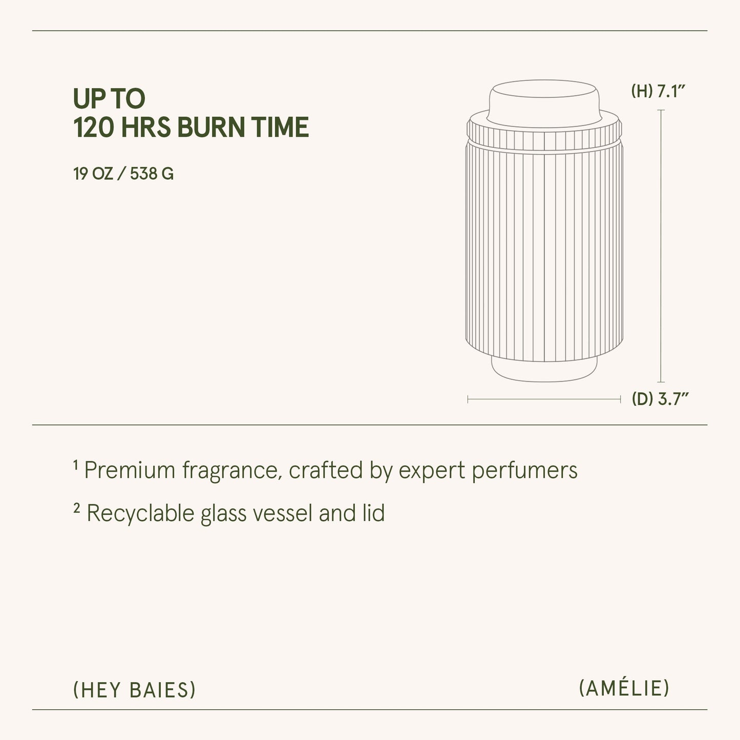 Amélie –  Hey Baies Candle