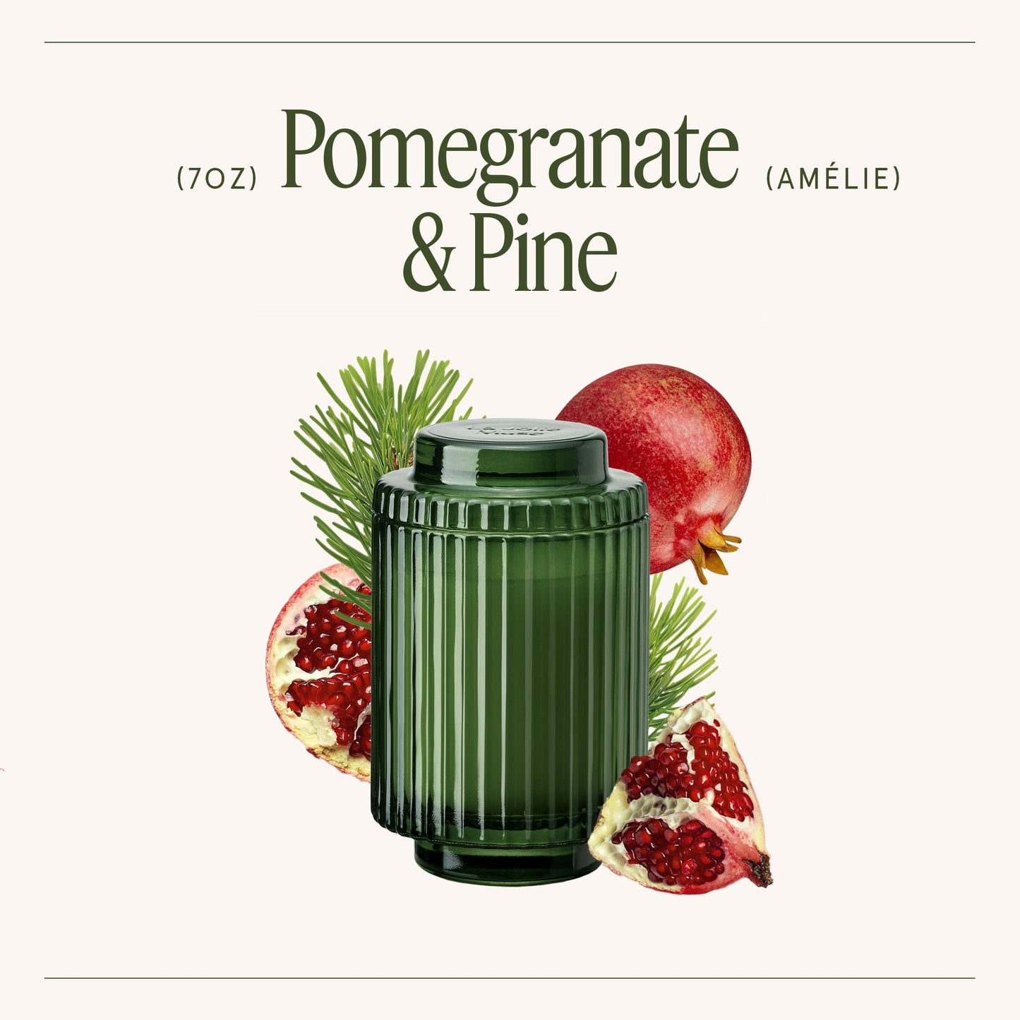 Amélie – Pomegranate & Pine Candle