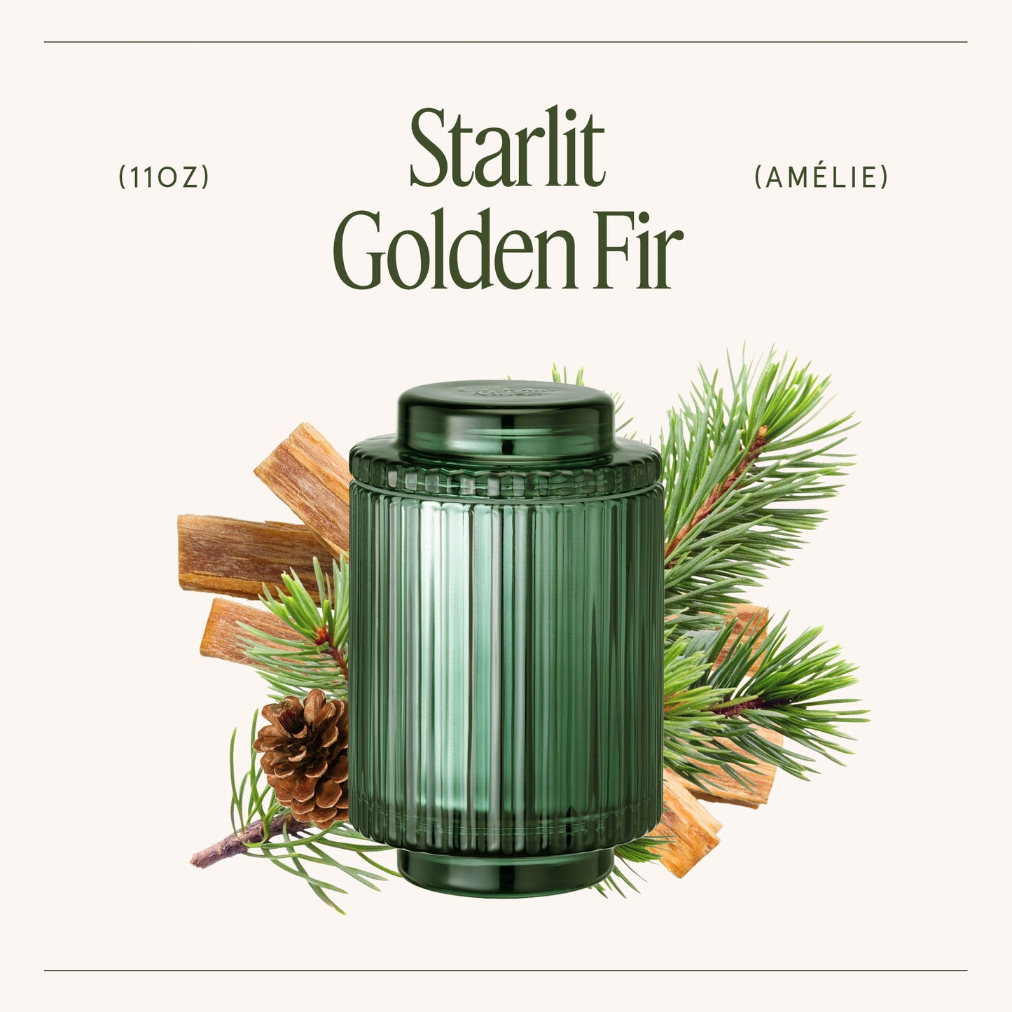 Amélie – Starlit Golden Fir 11oz Candle