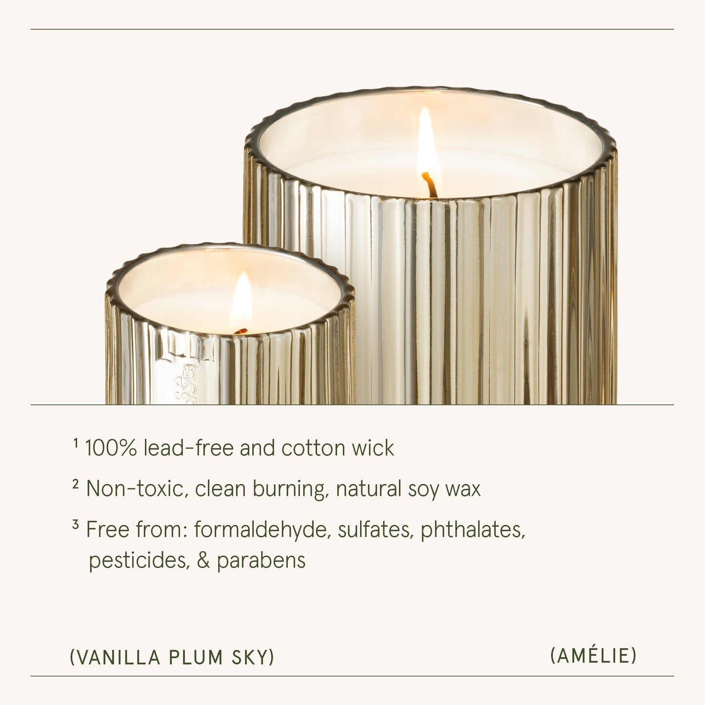Amélie – Vanilla Plum Sky 3oz Candle