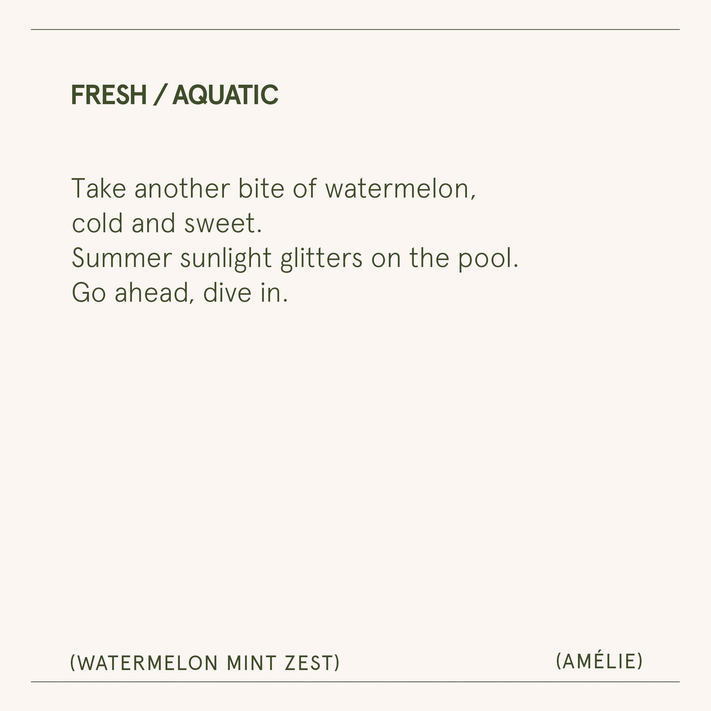 Amélie – Watermelon Mint Zest Candle