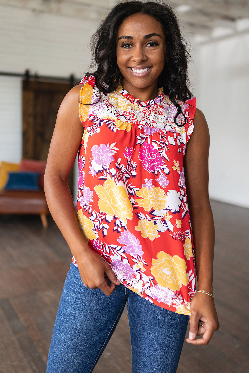 Top floral Entre las flores