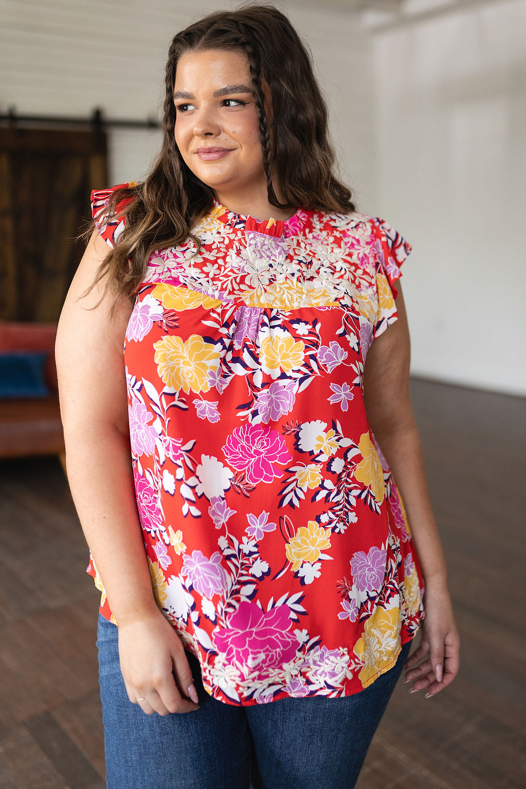 Top floral Entre las flores