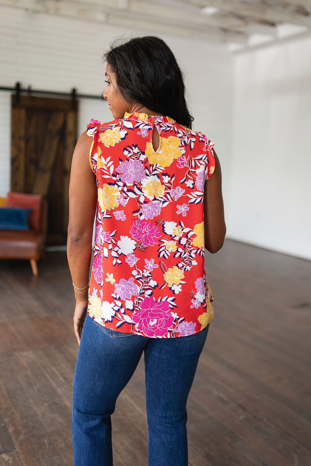 Top floral Entre las flores