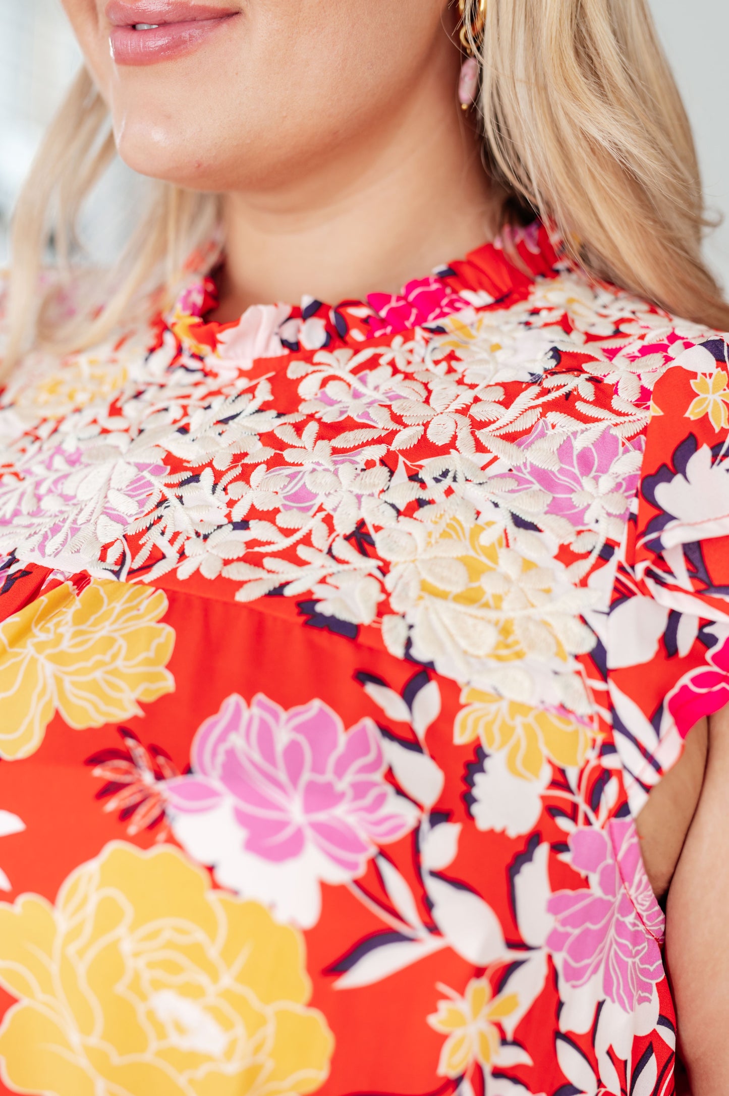Top floral Entre las flores