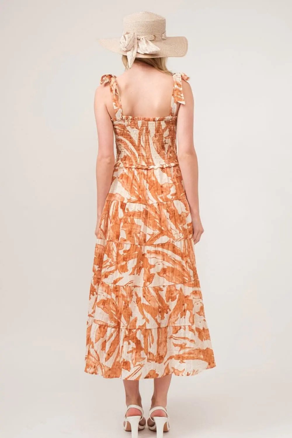 Dresses Trendsi And The Why Tie Shoulder Smocked Midi Tiered Maxi Dress