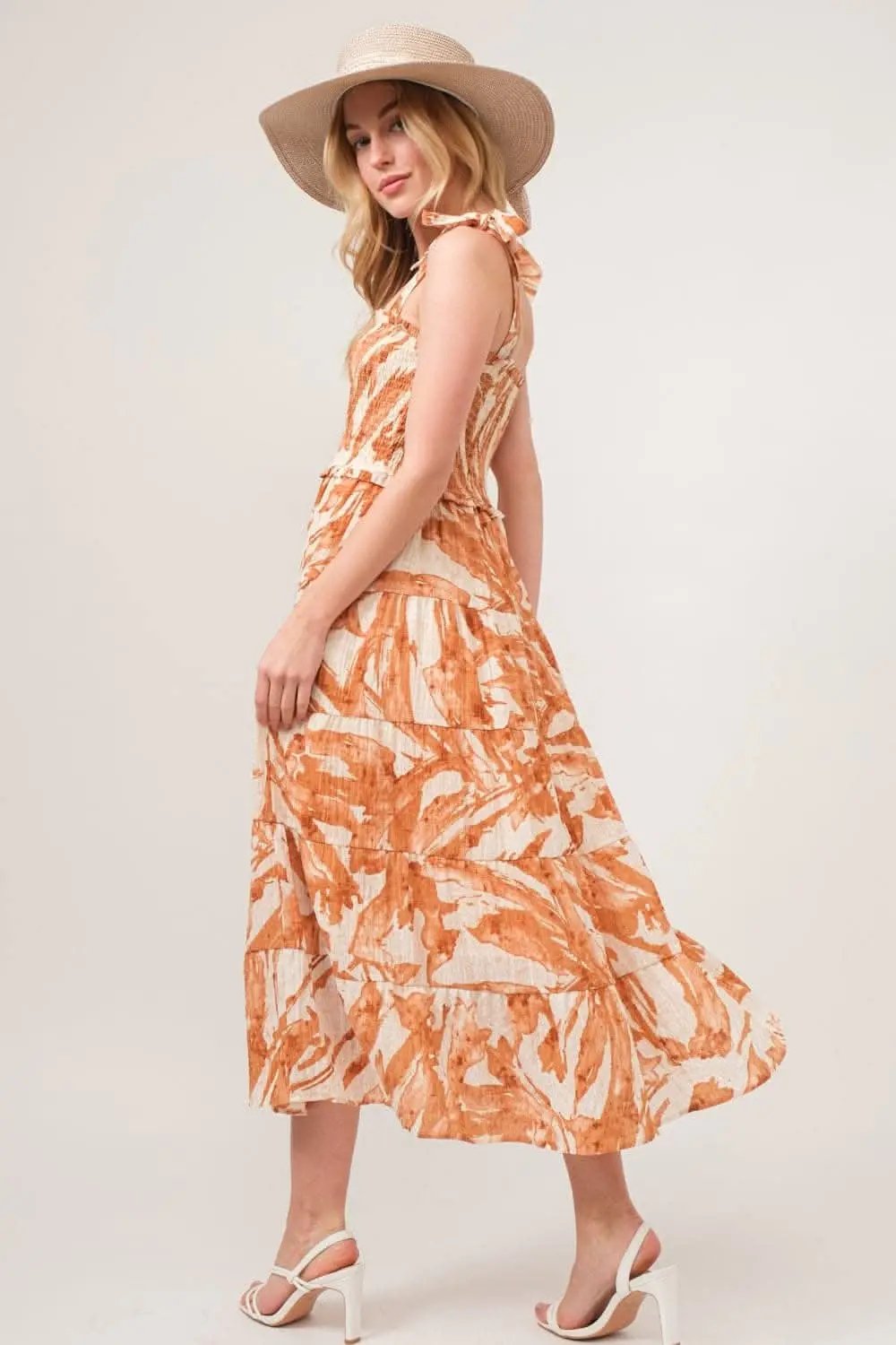 Dresses Trendsi And The Why Tie Shoulder Smocked Midi Tiered Maxi Dress