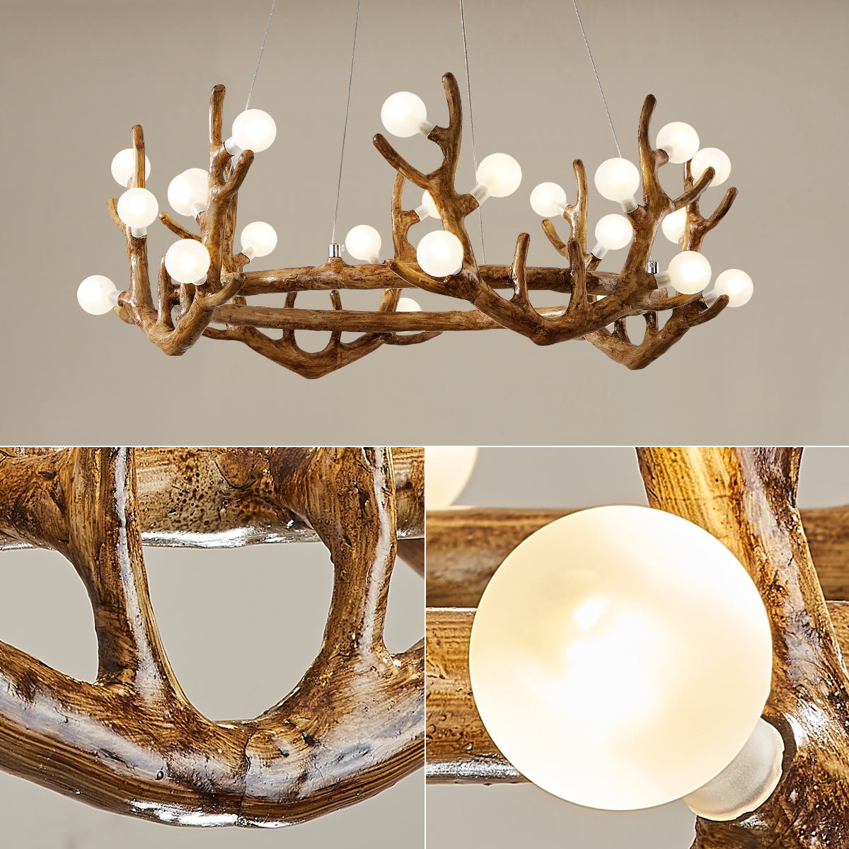 Candelabro con forma de cornamenta