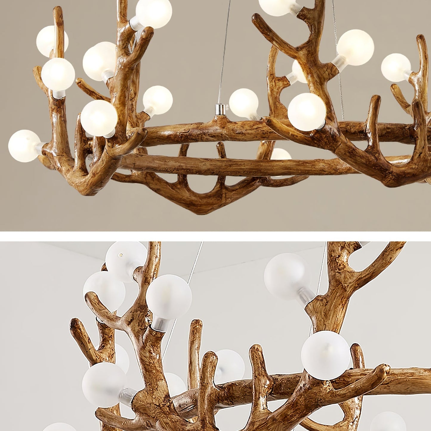 Candelabro con forma de cornamenta