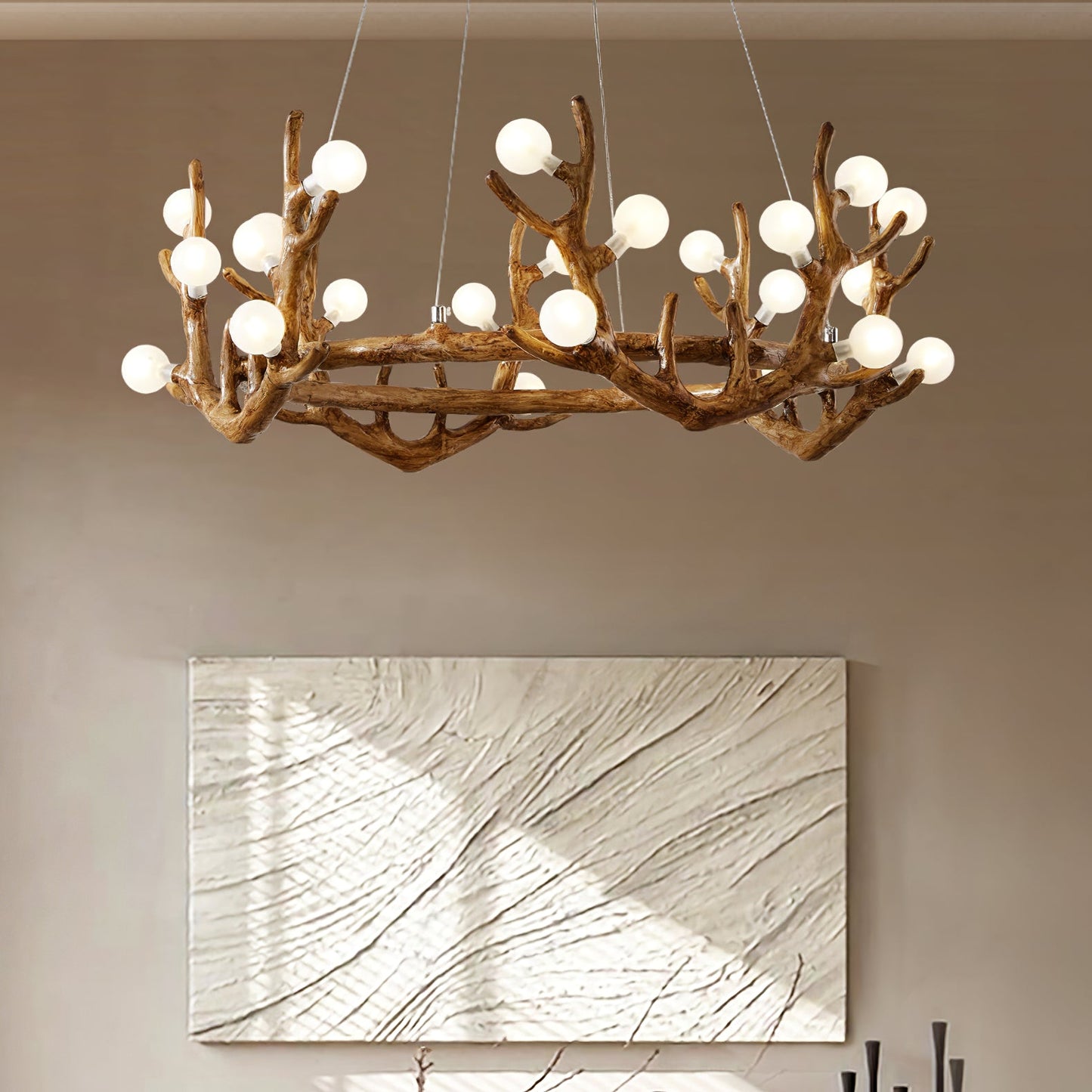 Candelabro con forma de cornamenta