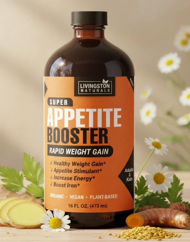 Organic Appetite Booster – Liquid Herbal Formula for Healthy Weight Gain & Appetite Support