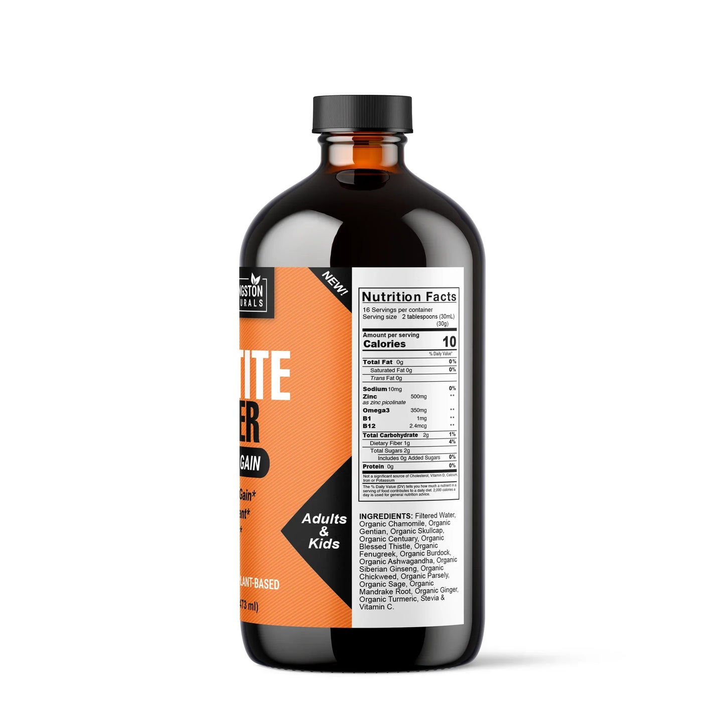 Organic Appetite Booster – Liquid Herbal Formula for Healthy Weight Gain & Appetite Support