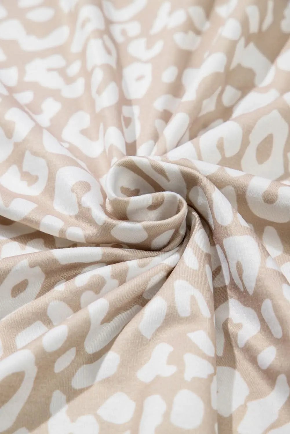 Apparel & Accessories > Clothing > Tops Apricot Leopard Print Plus Size Top by Love Salve