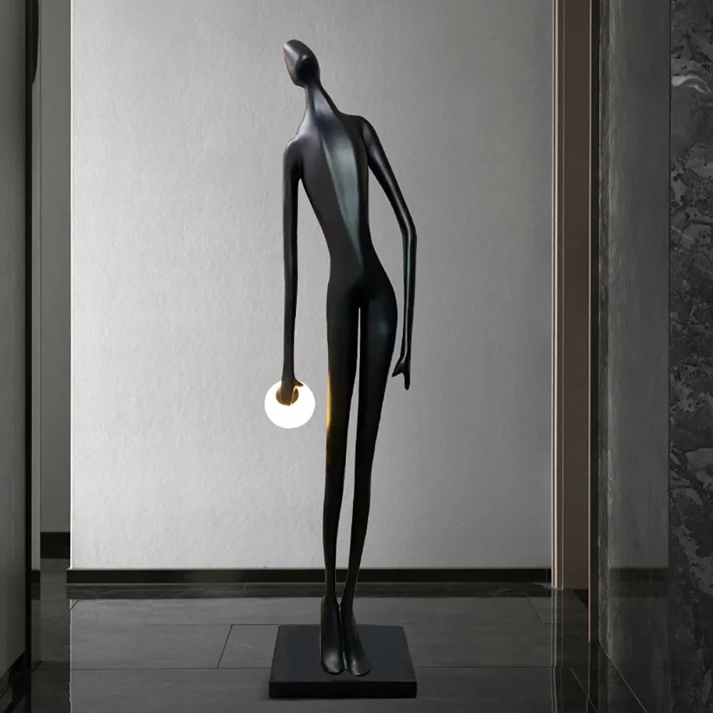 Arte Diseño Estatua Humana Lámpara de Pie